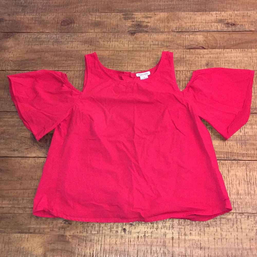 Open shoulder open back top